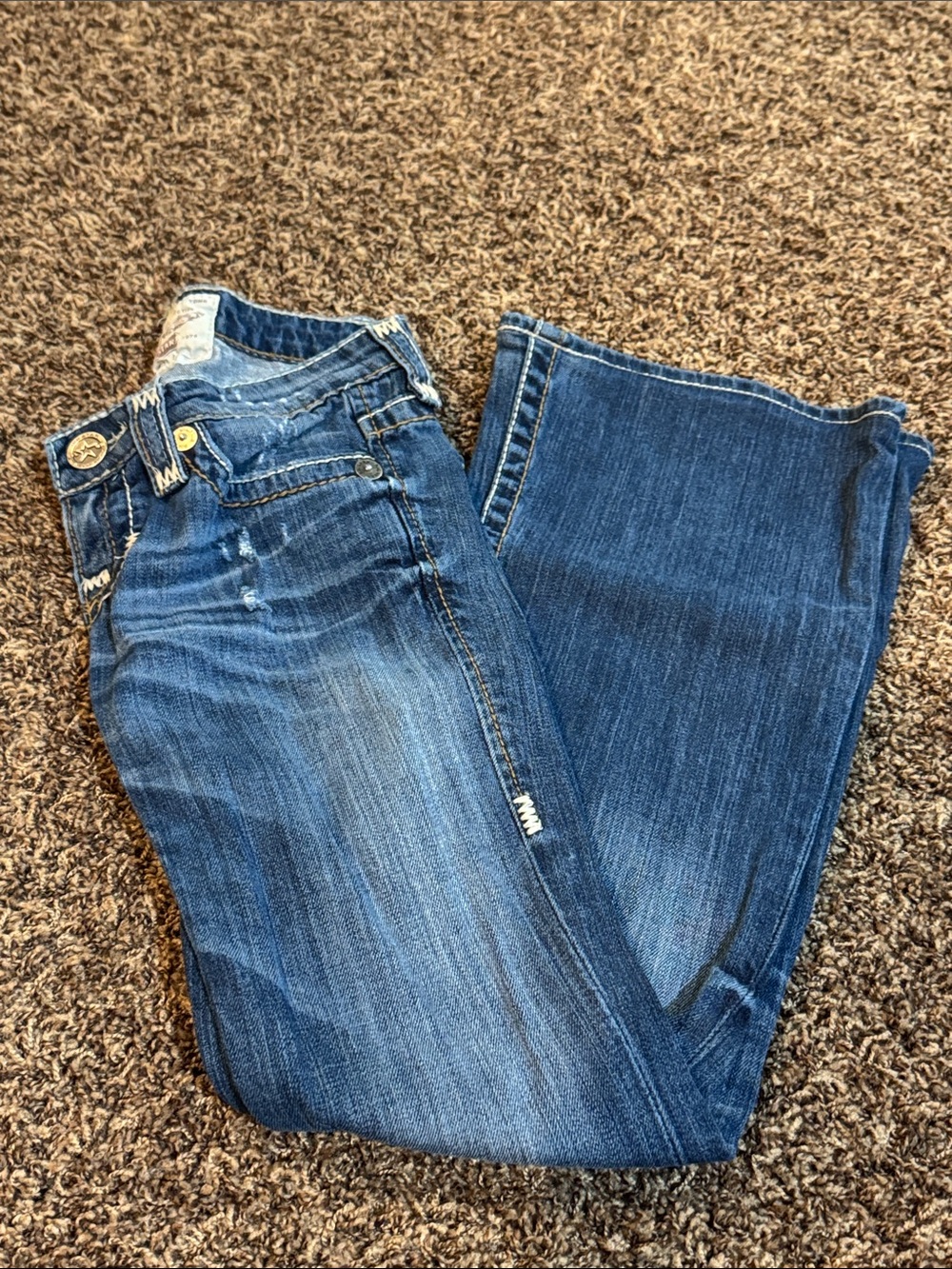 Big Star Women's Lowrise Bootcut Jeans in Blue Wash